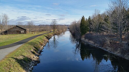 Old Erie Canal State Park at Butternut Creek in East Syracuse