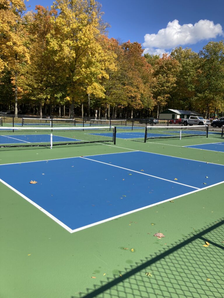 Outdoor pickleball courts at Camillus Park NY