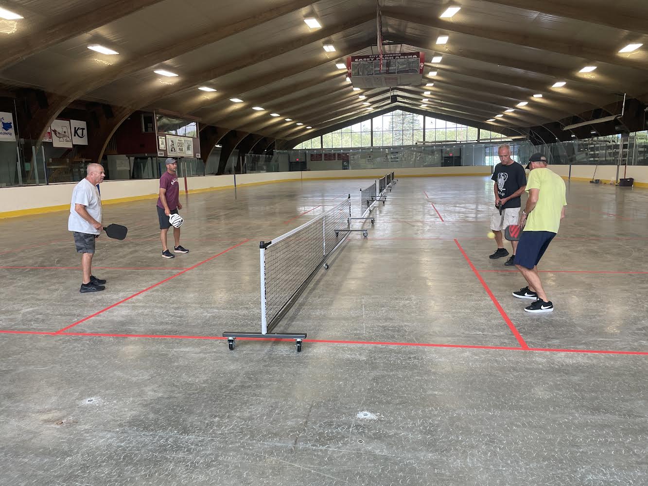 Indoor pickleball courts at Casey Park Auburn NY near Syracuse