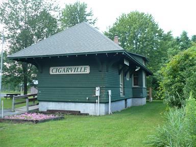Clay Historical Park Cigarville Railroad Station Museum Clay NY