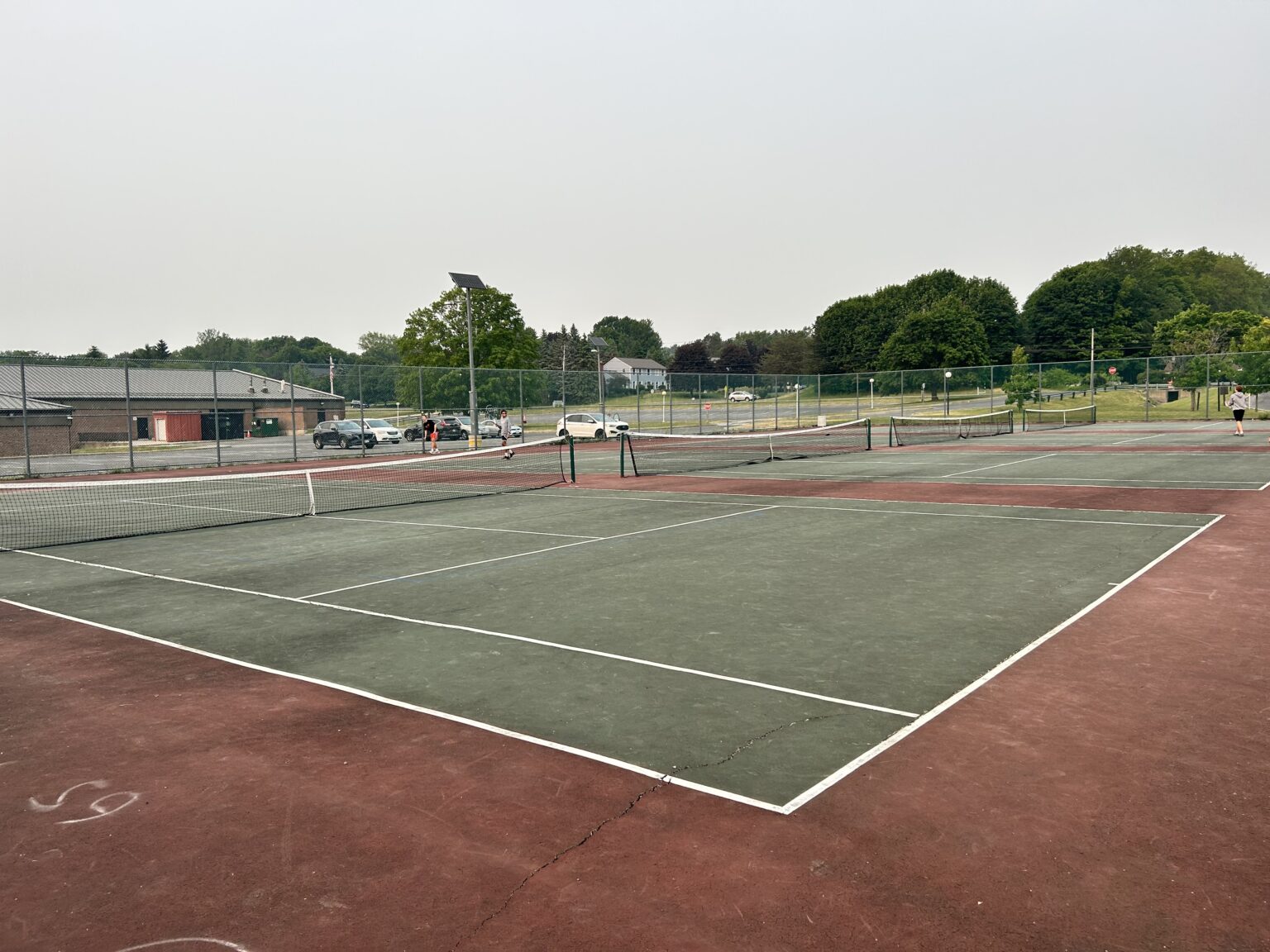 Enders Road Elementary pickleball courts Manlius NY