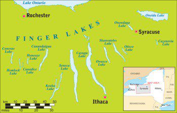 Finger Lakes glens and vineyards trail guide