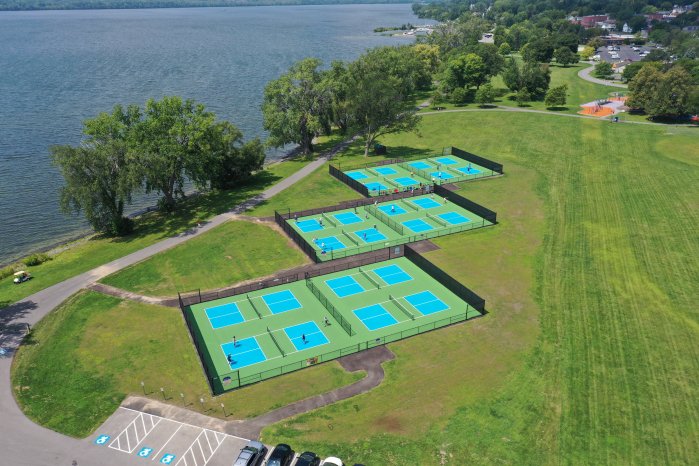 Onondaga Lake Park pickleball court locations Liverpool NY